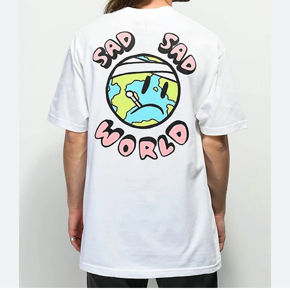 A-LAB Sad Sad World T-Shirt - Picture 1 of 8
